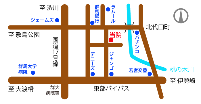 �N���j�b�N�ւ̒n�}